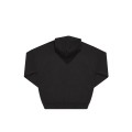CZARNA ROZPINANA BLUZA Z KAPTUREM OVERSIZE ZIP HOODIE | 350G