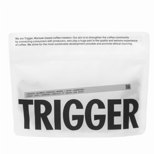 COFFEE by TRIGGER | COLOMBIA DECAF [ESPRESSO] IT TASTES LIKE DECAF