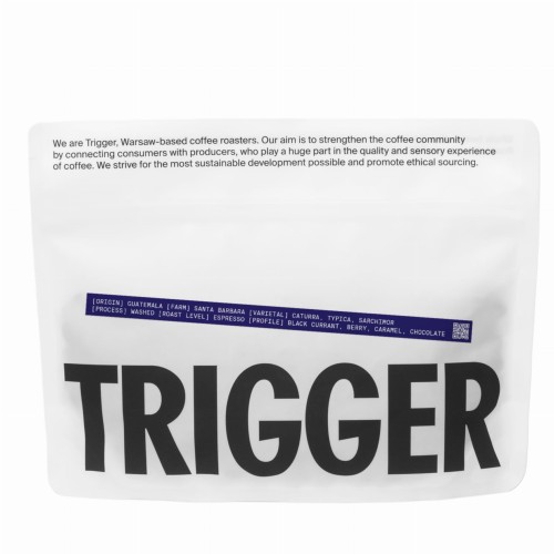COFFEE by TRIGGER | GUATEMALA SANTA BARBARA [ESPRESSO] BLACK CURRANT, BERRY, CARAMEL, CHOCOLATE