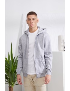 REGULAR ZIP HOODIE 300G | HEATHER GREY