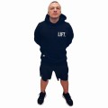 [ LIFT OR DIE ] HOODIE - GRUBA CZARNA BLUZA Z KAPTUREM 460G