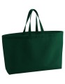 ZIELONA TORBA NA RAMIĘ GRUBA I POJEMNA | Oversized Canvas Bag 475GSM