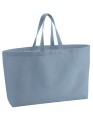 NIEBIESKA TORBA NA RAMIĘ GRUBA I POJEMNA | Oversized Canvas Bag 475GSM