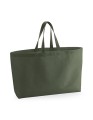 KHAKI TORBA NA RAMIĘ GRUBA I POJEMNA | Oversized Canvas Bag 475GSM