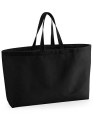 CZARNA CODZIENNA TORBA NA RAMIĘ GRUBA I POJEMNA | Oversized Canvas Bag 475GSM