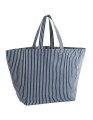 NIEBIESKIE PASKI - TORBA NA RAMIĘ PLAŻOWA | Oversized Beach Bag 509GSM