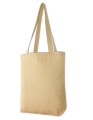 NATURALNA TORBA NA RAMIĘ NA ZAKUPY | Canvas Carrier Bag Long Handle 300GSM