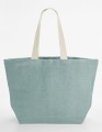 MIĘTOWA TORBA Z JUTY NA RAMIĘ PLAŻOWA | Jute Beach Bag