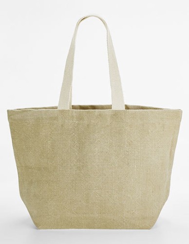 NATURALNA TORBA Z JUTY NA RAMIĘ PLAŻOWA | Jute Beach Bag