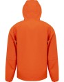 pomarańczowa kurtka z kapturem SOFTSHELL hooded casual jacket orange