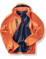 pomarańczowa kurtka z kapturem SOFTSHELL hooded casual jacket orange