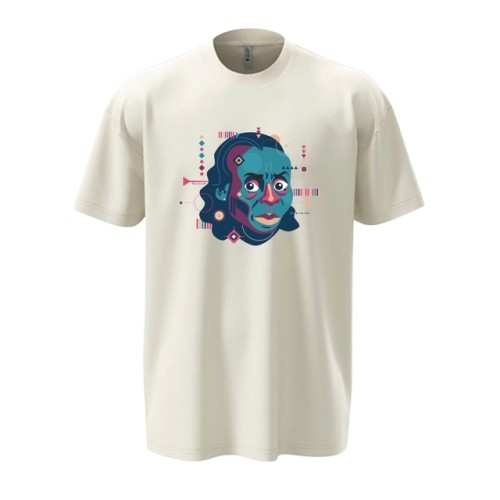 T-SHIRT " Memorial To Miles " 230G OFFWHITE OVERSIZE