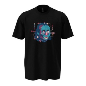 T-SHIRT " Memorial To Miles " 230G BLACK OVERSIZE