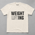 T-SHIRT " WEIGHT LIFTING " 230G OFFWHITE OVERSIZE